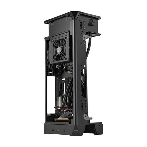 Cooler-Master-NCORE-100-MAX-Mini-ITX-SFF-Tower-Case-Bronzo---Dissipatore-AIO-Personalizzato-PSU-ATX-3.0-SFX-Gold-da-850-W-Pannelli-in-Alluminio-Cavo-Riser-PCIe-4.0-e-Staffa-GPU-Verticale---Spina-UE