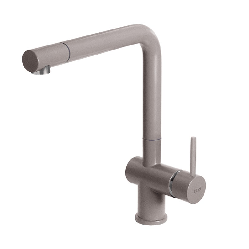 Elleci-Rubinetto-Miscelatore-Cucina-Stream-Granitek-Grigio-Tortora-MGKSTR43