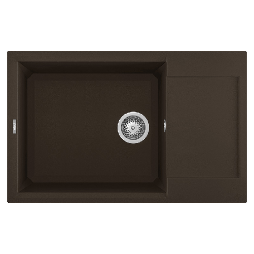 Elleci-Lavello-Incasso-1-vasca-78x50-Easy-310-Granitek-Espresso-Marrone-LGY31078