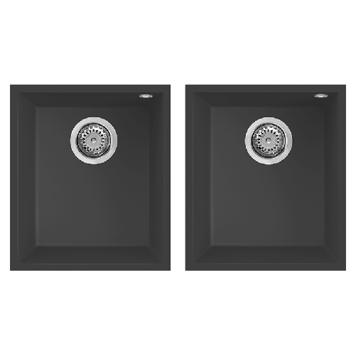 Elleci-Lavello-Incasso-Quadra-200-Sottotop-Granitek-Antracite-LGQ20059BSO