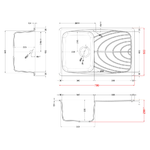 Elleci-Lavello-Incasso-1-vasca-79x50-Master-300-Granitek-Antracite-LGM30059