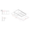 Elleci-Lavello-Incasso-1-vasca-86x51-Best-400-Granitek-Grigio-Aluminium-LMB40079