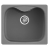 Elleci-Lavello-Incasso-1-vasca-58x50-Fox-200-Granitek-Grigio-Titanium-LMF20073