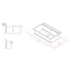 Elleci-Lavello-Incasso-1-vasca-79x51-Best-130-Bundle-Granitek-Bianco-LGB13068K2