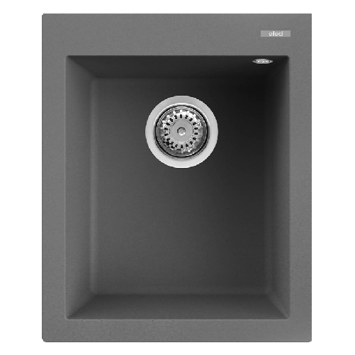 Elleci-Lavello-Incasso-1-vasca-41x50-Quadra-100-Keratek-Grigio-Dark-Grey-LKQ10099