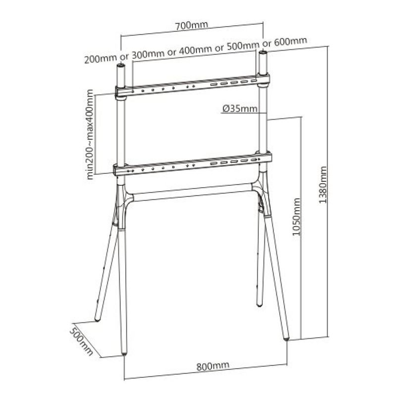 Supporto-a-Pavimento-per-TV-LCD-LED-Plasma-49-70----Techly-ICA-TR19
