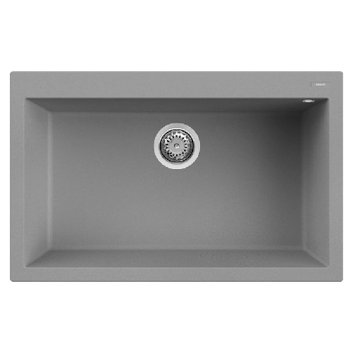 Elleci-Lavello-Incasso-1-vasca-79x50-Quadra-130-Granitek-Grigio-Cemento-LGQ13048