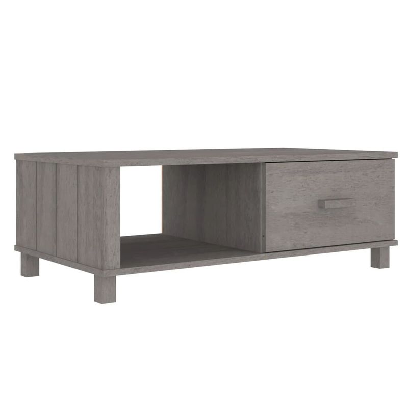 vidaXL-Tavolino-Grigio-Chiaro-100x55x35-cm-in-Legno-Massello-di-Pino
