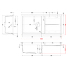 Elleci-Lavello-Incasso-1-vasca-100x50-Unico-480-Granitek-Bianco-LGU48068