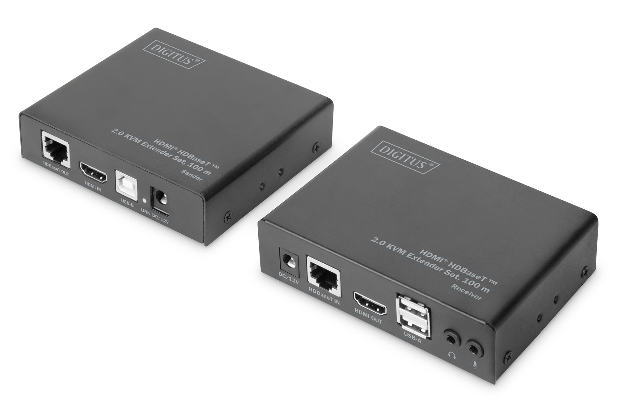 Digitus ESTENSORE KVM PER MONITOR HDMI ÃâÃÂ® 2.0 TASTIERA MOUSE USB CON CAVO RETE HDBaseT ÃâÃ¢âÂ¢ DIGITUS