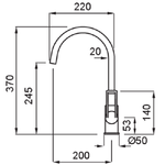 Elleci-Rubinetto-Miscelatore-Cucina-Bridge-Granitek-Avena-MGKBRI51