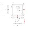 Elleci-Lavello-Incasso-1-vasca-44x44-W-Square-400-Satinata-Inox-LIW400SACMU