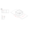 Elleci-Lavello-Incasso-1-vasca-44x44-W-Square-400-Satinata-Inox-LIW400SACMU