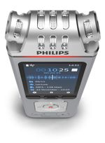 Philips-Voice-Tracer-DVT4110-00-dittafono-Flash-card-Cromo-Argento