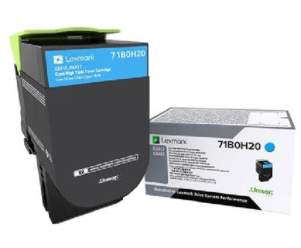 Lexmark 71B0H20 cartuccia toner 1 pz Originale Ciano
