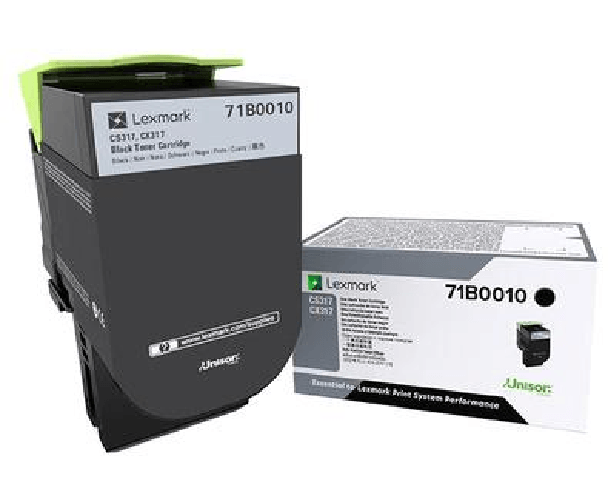 Lexmark 71B0010 cartuccia toner 1 pz Originale Nero