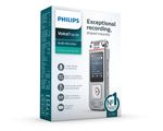 Philips-Voice-Tracer-DVT4110-00-dittafono-Flash-card-Cromo-Argento