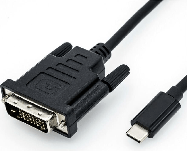 Roline 11.04.5830, 1 m, USB tipo C, DVI, maschio, maschio, 3840 x 2160 Pixel