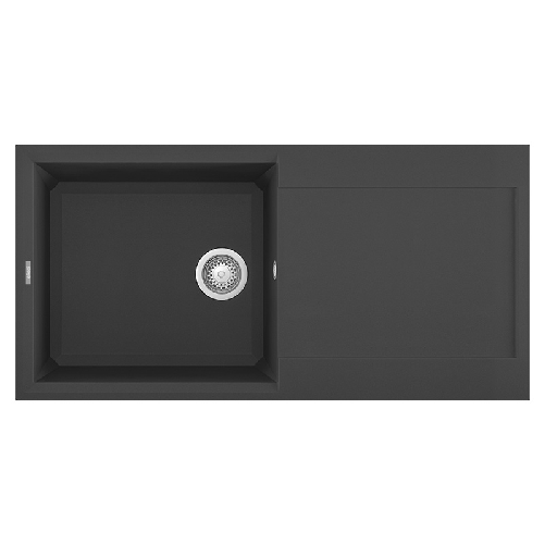 Elleci-Lavello-Incasso-1-vasca-100x50-Easy-480-Granitek-Antracite-LGY48059