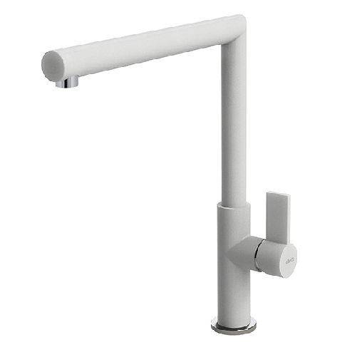 Elleci-Rubinetto-Miscelatore-Cucina-Ares-Granitek-Bianco-MGKARE68