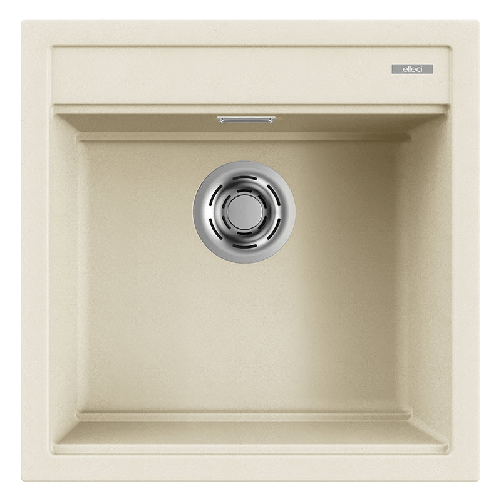 Elleci-Lavello-Incasso-1-vasca-51x51-Best-104-Granitek-Bianco-Antico-LGB10462