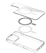eSTUFF-ES67141050-custodia-per-cellulare-155-cm-6.1-Cover-Trasparente--Cover-for-INFINITE-GRS-OSLO-iPhone-16---Clear-Mag