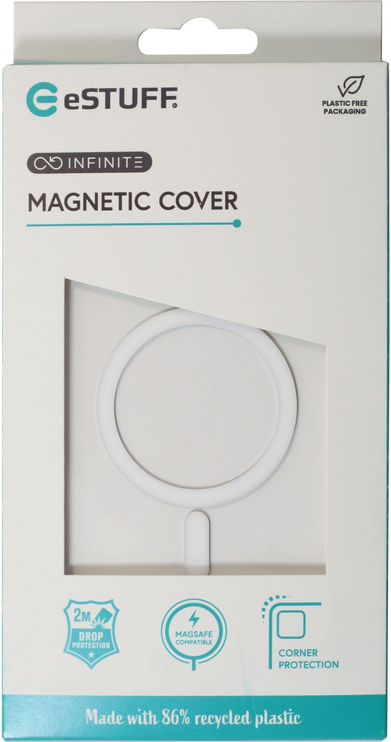 eSTUFF-ES67141050-custodia-per-cellulare-155-cm-6.1-Cover-Trasparente--Cover-for-INFINITE-GRS-OSLO-iPhone-16---Clear-Mag