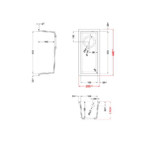 Elleci-Lavello-Incasso-1-vasca-20x44-Quadra-50-Sottotop-Granitek-Grigio-Aluminium-LMQ05079BSO
