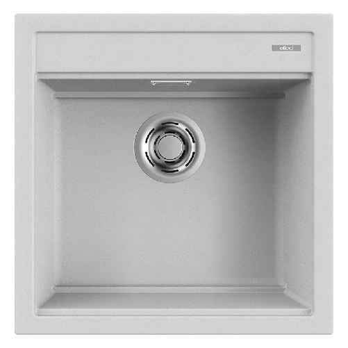 Elleci-Lavello-Incasso-1-vasca-51x51-Best-104-Granitek-Grigio-Aluminium-LMB10479