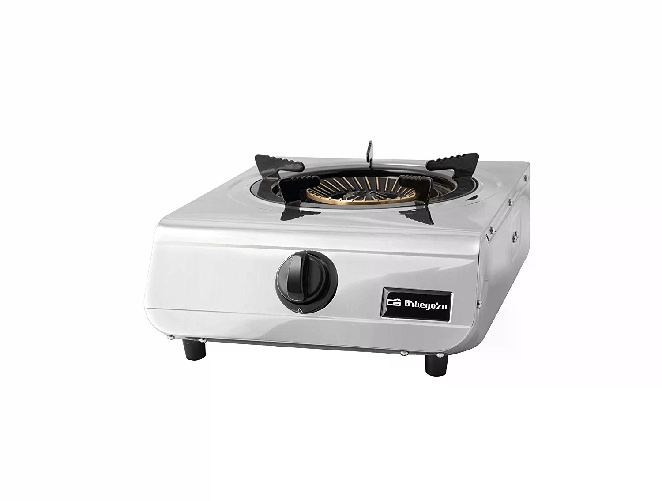Orbegozo Fornello a Gas Orbegozo FO 1710 Stainless - Bruciatore Tripla Corona da 43 kW - Sicurezza Termocoppia