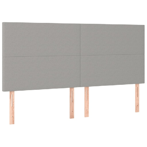 Testiera-4-pz-Grigio-Chiaro-90x5x78-88-cm-in-Tessuto