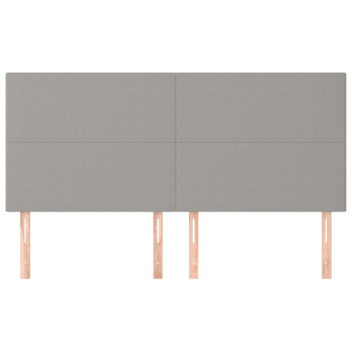 Testiera-4-pz-Grigio-Chiaro-90x5x78-88-cm-in-Tessuto