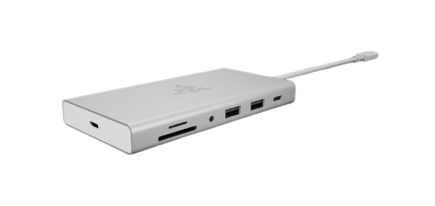 RAZER USB-C DOCK - 11-PORT USB-C HUB - HDMI 4K - SON 7.1 - MERCURY EDITION