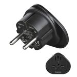 Hama-Reiseadapter-Typ-E-und-F-3-polig-universal-Welt-nach-Europa-Schwarz--00223454-