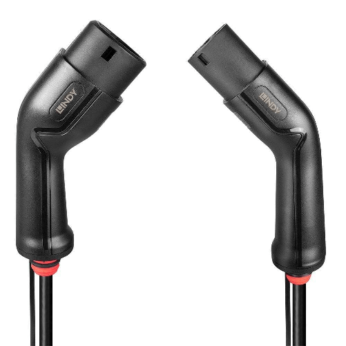 Lindy 30113 cavo di ricarica per veicoli elettrici Nero Type 2 3 7 m (7m Type 2 EV-Charging Cable, - 22kW - Warranty: 24