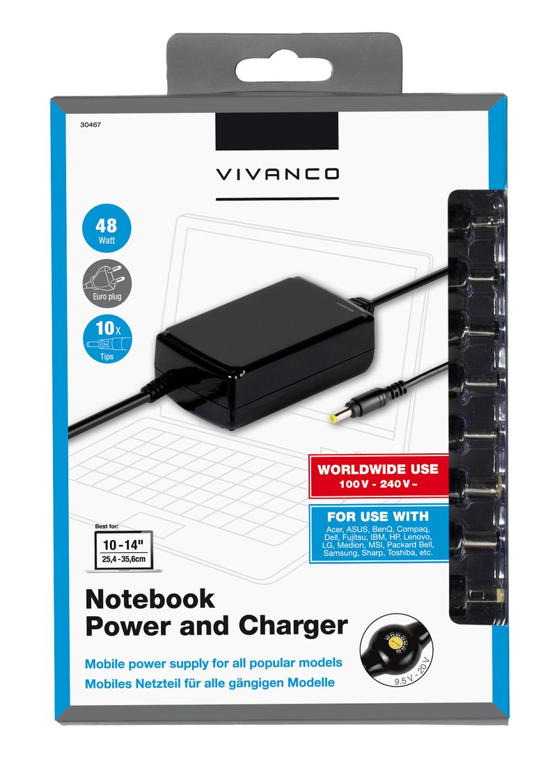 Vivanco-IT-PO-NB-AC-48-Steckernetzteil-einstellbar-48-W-12-V-DC-14-V-DC-16-V-DC-18.5-V-DC-20-V-DC-9.5-V-DC-19-V-D