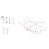 Elleci-Lavello-Incasso-Quadra-200-Sottotop-Granitek-Bianco-LGQ20068BSO