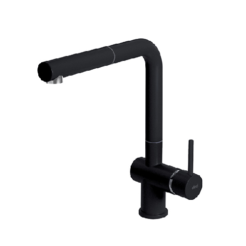 Elleci-Rubinetto-Miscelatore-Cucina-Stream-Plus-Keratek-Nero-Assoluto-MKKSTP86