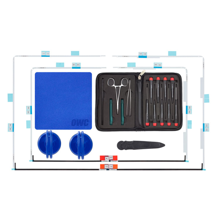 OWC-Kit-composto-da-14-attrezzi---strips-adesive-display-iMac-215--e-27----per-upgrade-Apple-iMac-2007---Later