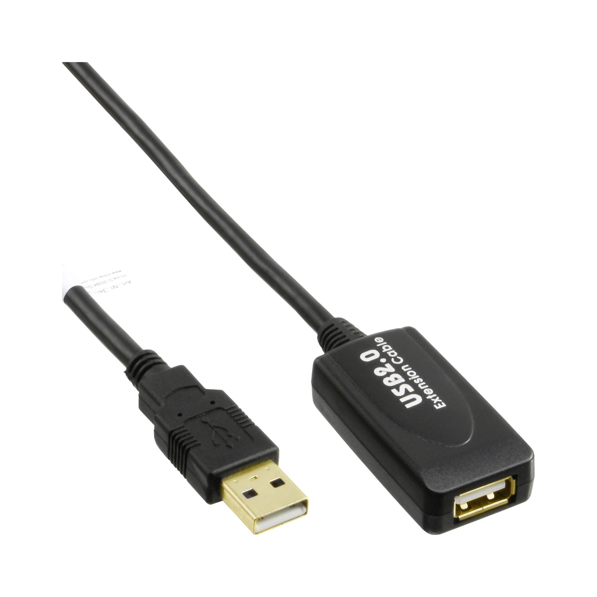 Microconnect USBAAF20A cavo USB 20 m USB 2.0 USB A Nero (Active USB 2.0 ext. cable, 20m - Integrated booster for a - los