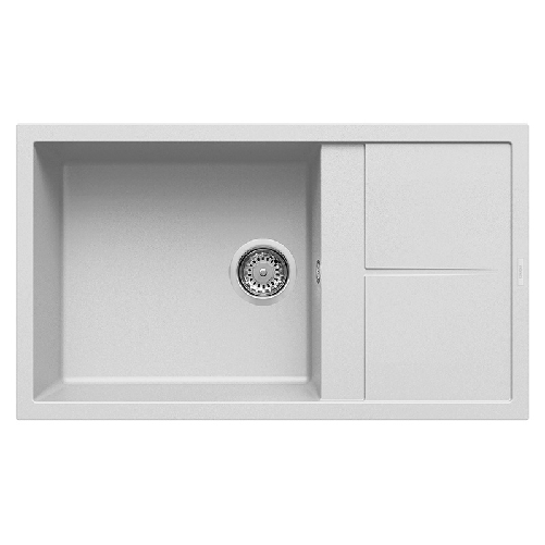 Elleci-Lavello-Incasso-1-vasca-86x50-Unico-410-Granitek-Bianco-LGU41068