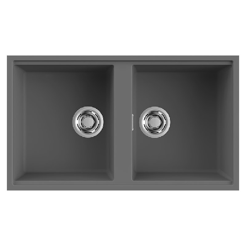 Elleci-Lavello-Incasso-2-vasche-836x488-Best-450-Sottotop-Keratek-Grigio-Dark-Grey-LKB45099BSO