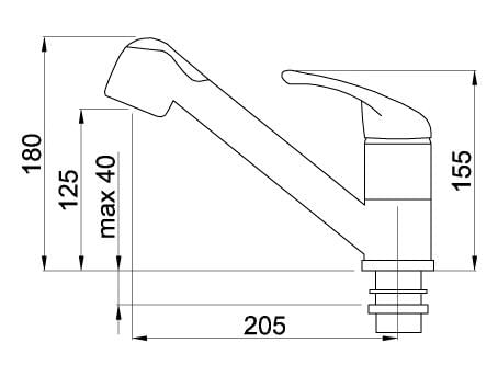 Elleci-Rubinetto-Miscelatore-Cucina-Venere-Cromata-Cromato-MIKVENCR