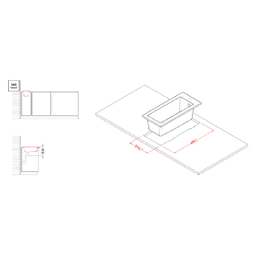 Elleci-Lavello-Incasso-1-vasca-23x50-Quadra-50-Granitek-Bianco-Antico-LGQ05062