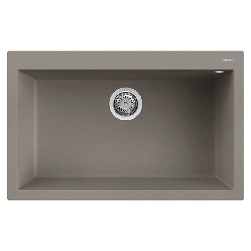 Elleci-Lavello-Incasso-1-vasca-79x50-Quadra-130-Keratek-Grigio-Dove-Grey-LKQ13093