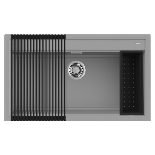 Elleci-Lavello-Incasso-1-vasca-86x51-Best-360-Bundle-Keratek-Grigio-Light-Grey-LKB36097K2