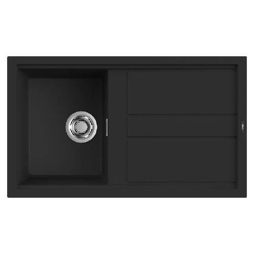 Elleci-Lavello-Incasso-1-vasca-86x51-Best-400-Keratek-Nero-Black-Assoluto-LKB40086