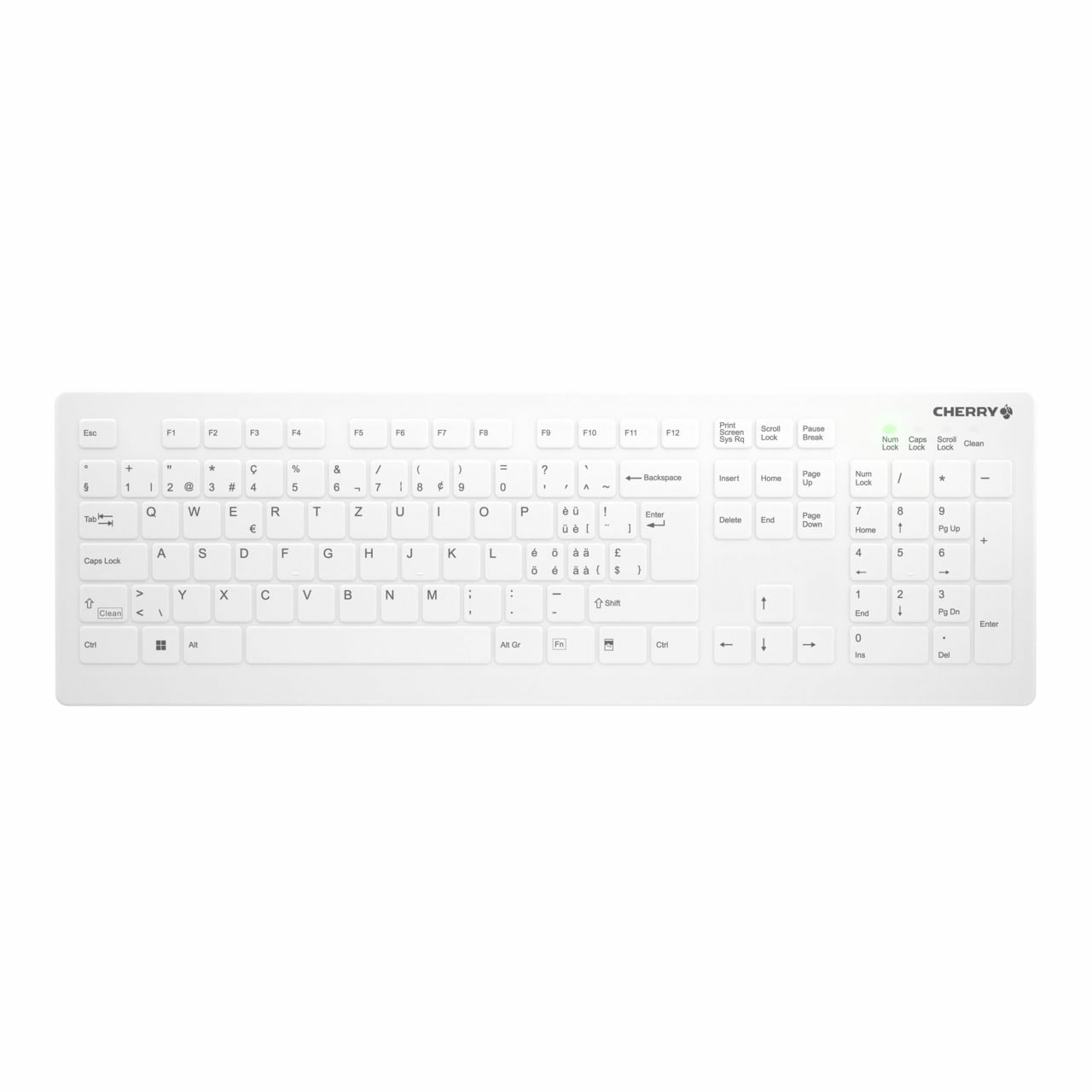 Ldc Tech CHERRY AK-C8112 tastiera Medico RF Wireless QWERTZ Svizzere Bianco