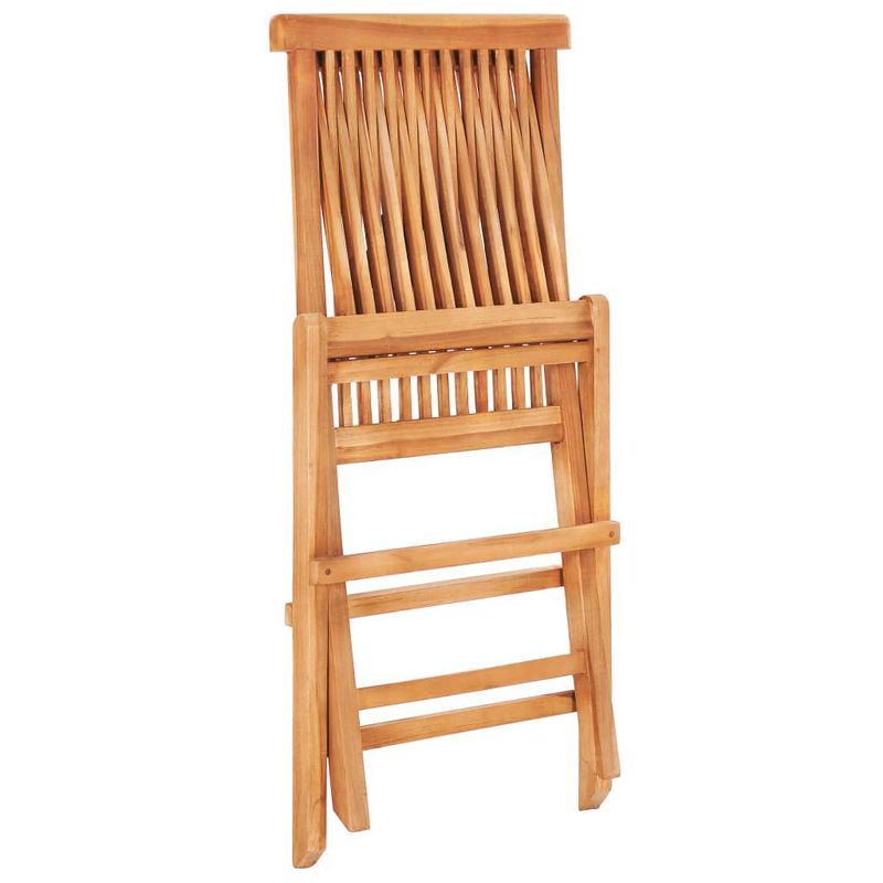 vidaXL-Set-da-Bistrot-3-pz-con-Cuscini-Verdi-in-Legno-Massello-di-Teak