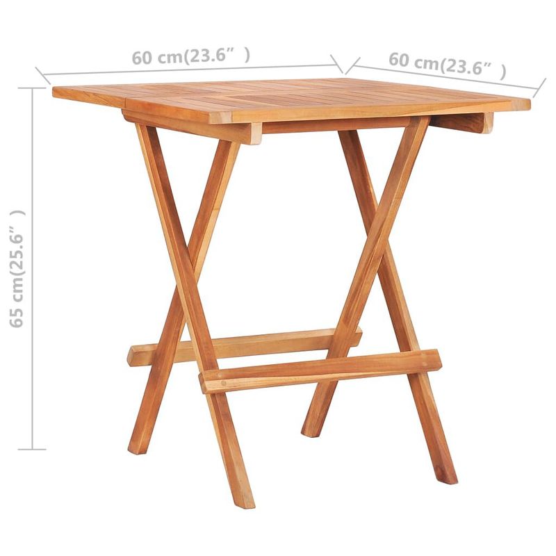 vidaXL-Set-da-Bistrot-3-pz-con-Cuscini-Verdi-in-Legno-Massello-di-Teak